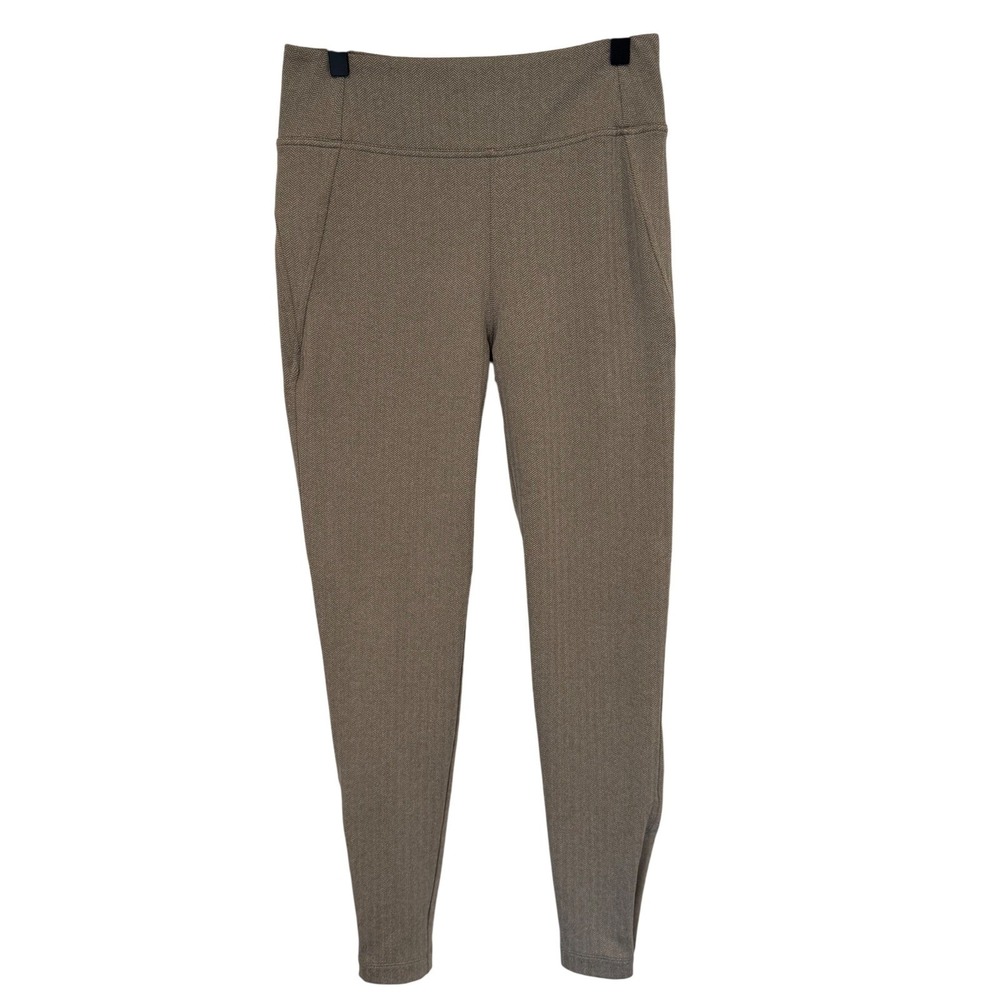 Athleta delancey skyline Herringbone Pants Womens Size S High Rise Ankle